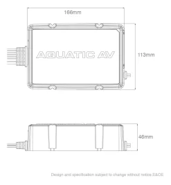 Aquatic AV 300 Watt 2-Channel Amplifier For Harley Touring 1998-2023 7 Aquatic AV 300 Watt 2-Channel Amplifier For Harley Touring 1998-2023 -Icon Store aquatic av2 channel amplifier for harley 3