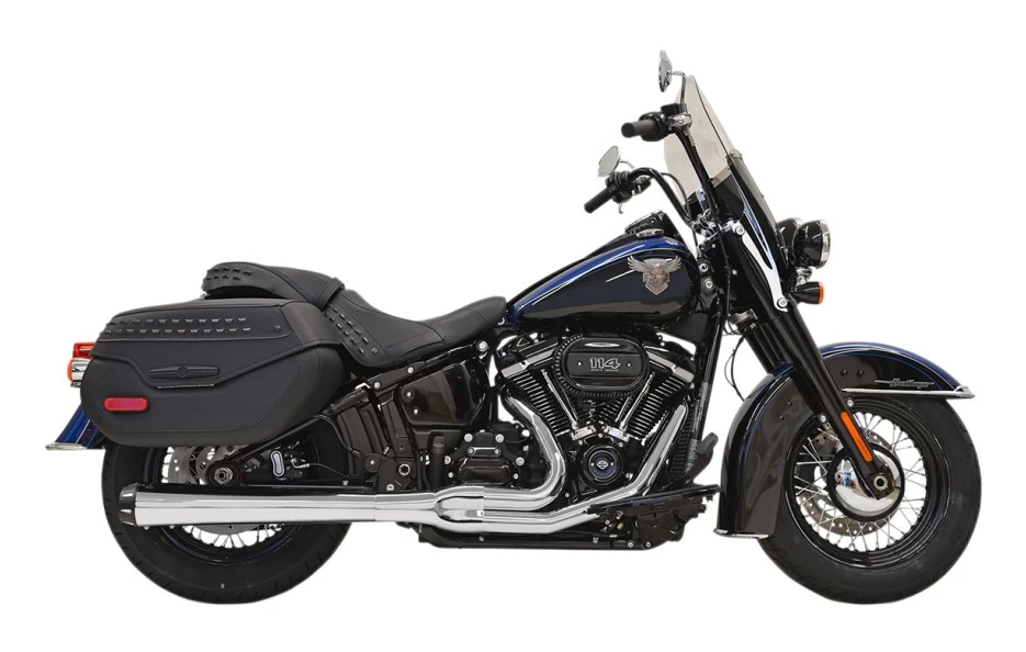 Bassani Road Rage 2-Into-1 Long Exhaust For Harley Softail 2018-2023 2 Bassani Road Rage 2-Into-1 Long Exhaust For Harley Softail 2018-2023 - Image 2