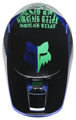 Fox Racing V1 Peril Helmet -Icon Store fox racing v1 peril helmet blue 4