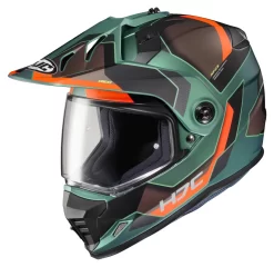 HJC DS-X1 Synergy Helmet -Icon Store hjcdsx1 synergy helmet green orange brown