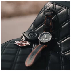 Hogwatch Key Fob Wrist Watch For Harley Davidson -Icon Store hogwatch key fob wrist watch black orange 2 scaled