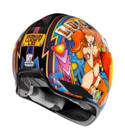 Icon Store -Icon Store icon domain lucky lid4 helmet red black