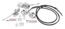 Milwaukee Twins Complete Handlebar Control Kit For Harley Big Twin 1972-1981