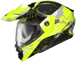 Scorpion EXO-AT960 Topographic Helmet -Icon Store scorpion exoat960 topographic helmet black hi viz yellow scaled