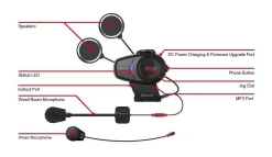 Sena 10S Bluetooth Headset -Icon Store sena10 s bluetooth headset 5