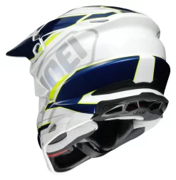 Shoei VFX-EVO Allegiant Helmet -Icon Store shoei vfxevo allegiant helmet white blue yellow 2